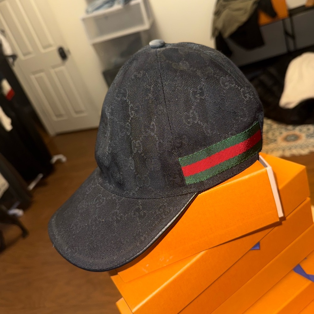 Gucci Dark Monogram Baseball Hat - image 2